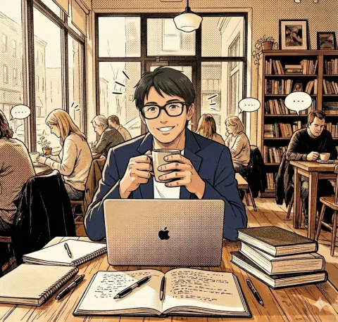 筆村ジンのイラスト